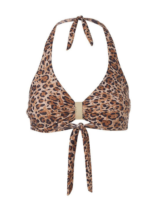 Melissa Odabash - Women's Swimwear Provence Top-Cheetah, BROWN, WOMAN