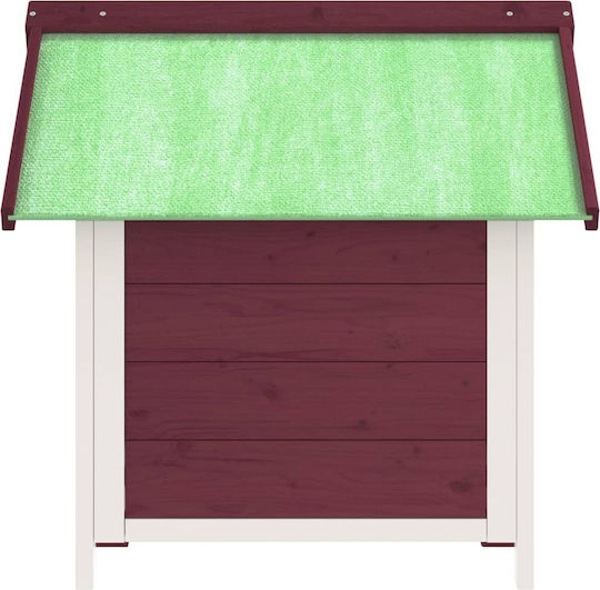 vidaXL Dog House Wooden Outdoor Green 65x65x61.5cm