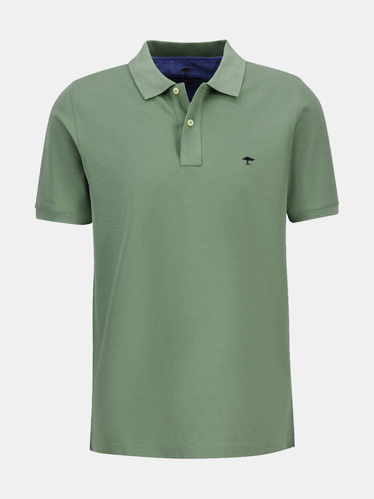 Fynch Hatton Men's Short Sleeve Blouse Polo Green