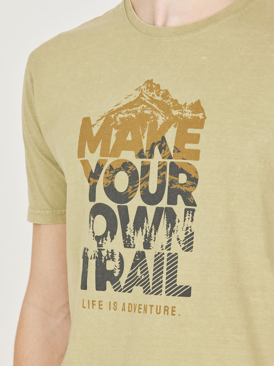 Αθλητικό T-shirt Καφέ
