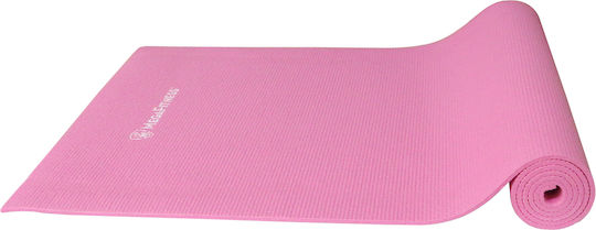 MegaFitness Στρώμα Γυμναστικής Yoga Ροζ (173x61x0.6cm)