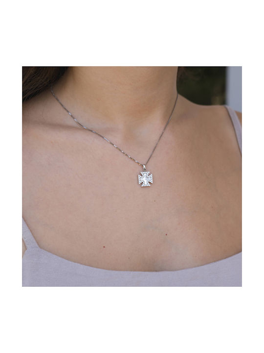 Skaras Jewels White Gold Cross 14K