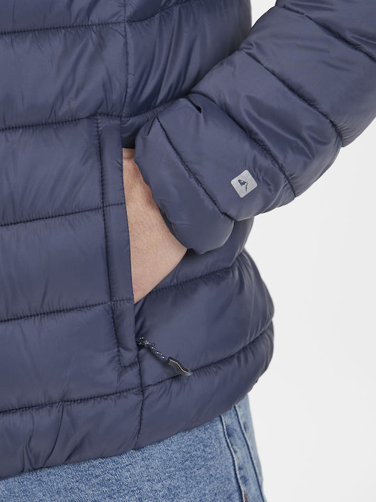 Χειμωνιάτικο Μπουφάν Puffer Navy Μπλε