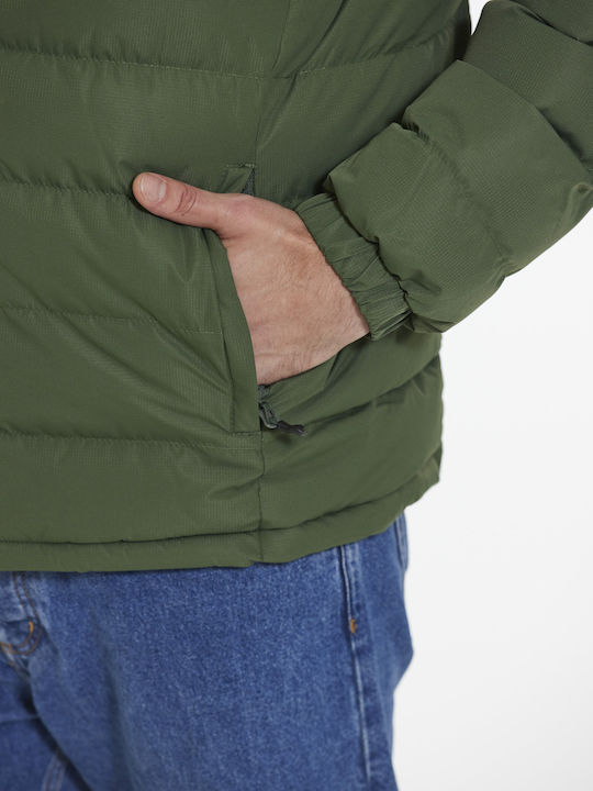 Winter Jacket Puffer Khaki