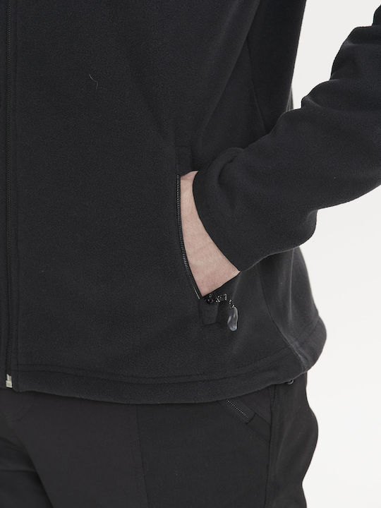 Men's Fleece Cardigan Black