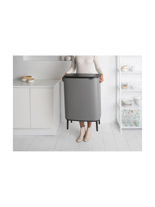 Brabantia Stainless Steel Waste Bin 30lt Gray