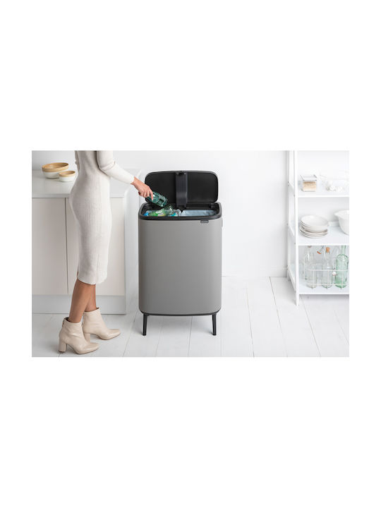 Brabantia Stainless Steel Waste Bin 30lt Gray