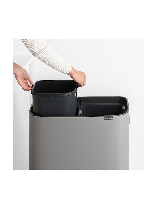 Brabantia Stainless Steel Waste Bin 30lt Gray