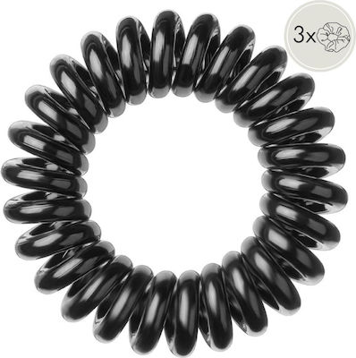 Invisibobble Everyday Original Spirală Elastice negru adevărat 3buc