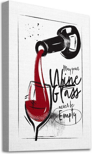 Walls Red Wine Glass σε Καμβά