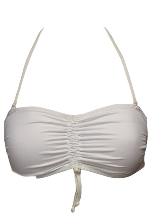 Strapless Bikini Top Λευκό