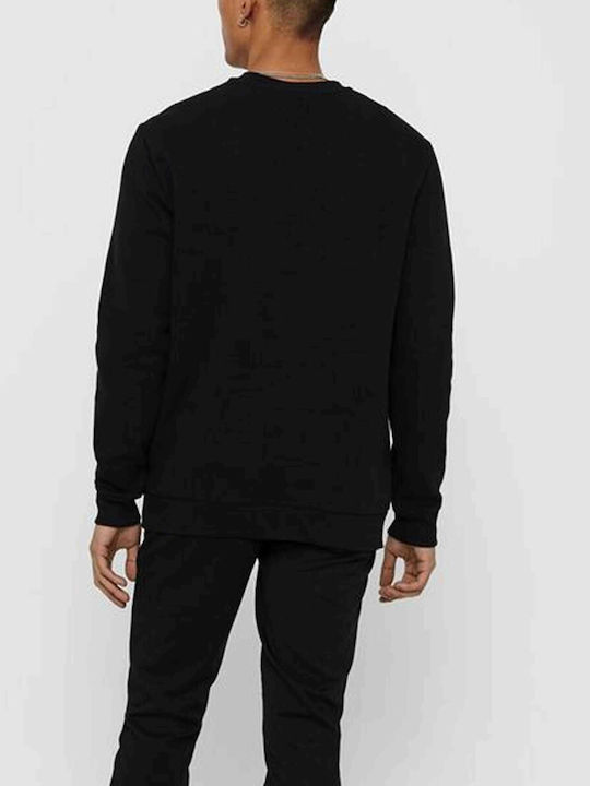 Only & Sons Herren Langarm-Pullover Schwarz