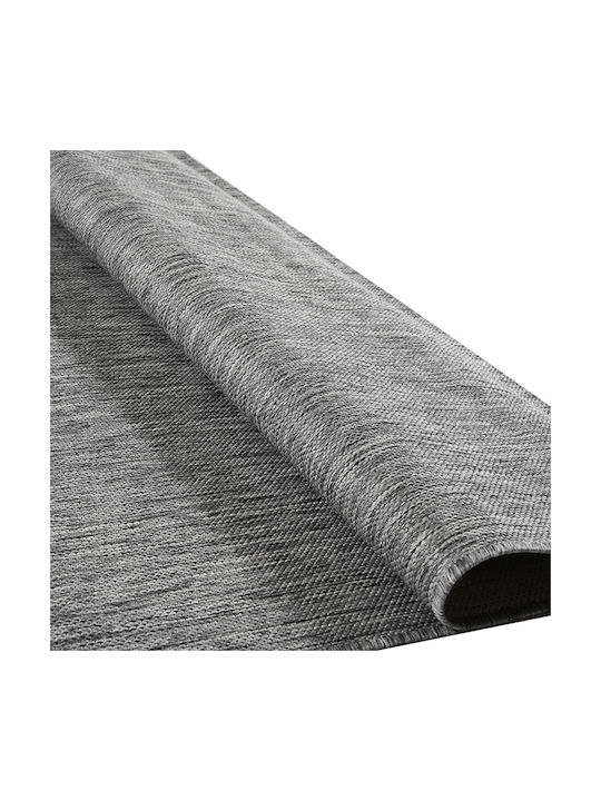 Polcarpet Rug Rectangular Summer Wicker Gray