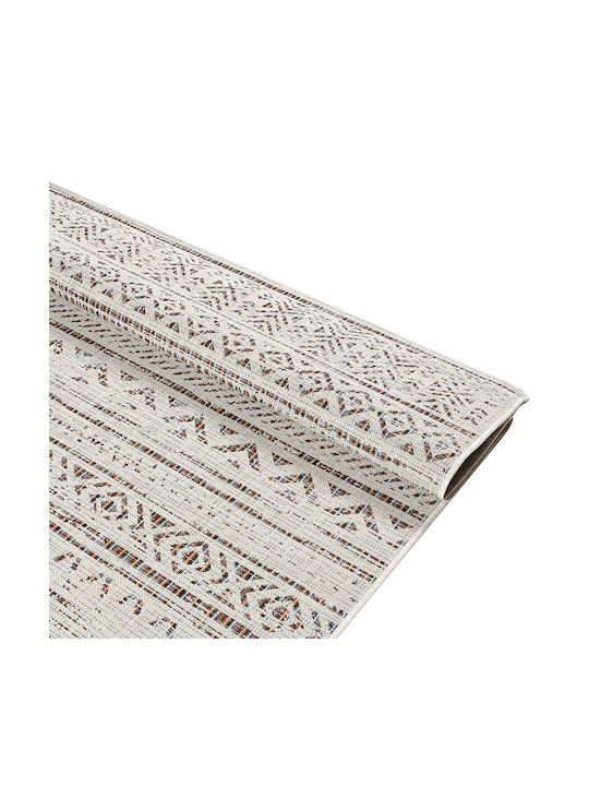 Polcarpet Rug Rectangular Summer Wicker Ecru