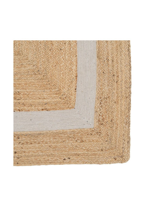 BigBuy Teppich Außenbereich Rechteckig aus Jute Beige S8802314