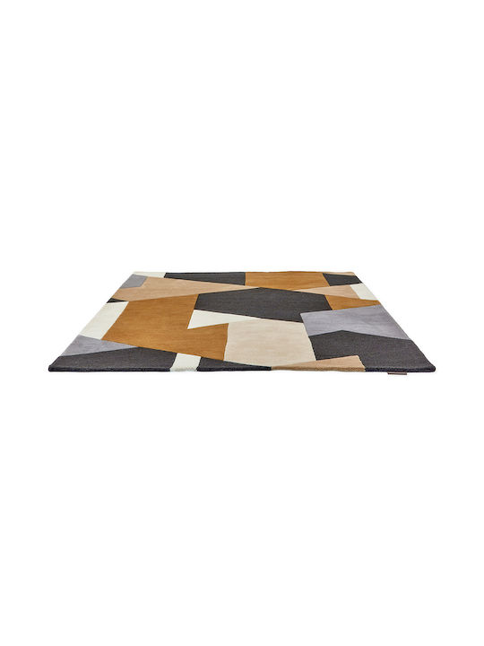 Harlequin Lucrat manual Covor Rectangular Din lână Portocaliu