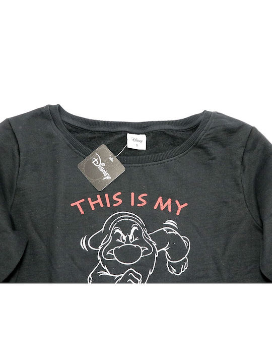 Disney Damen Sweatshirt Schwarz