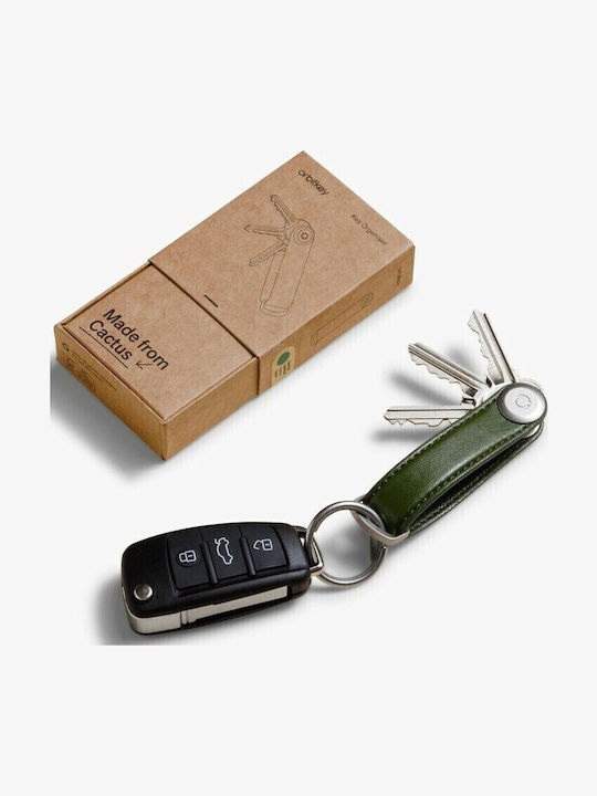 Orbitkey Μπρελόκ Δερμάτινο Πράσινο
