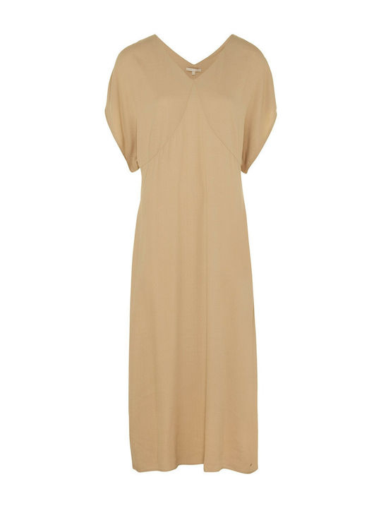 Sommer Maxi Kleid Beige