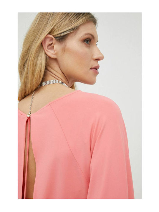 Maxi Dress for Wedding / Baptism Open Back Orange