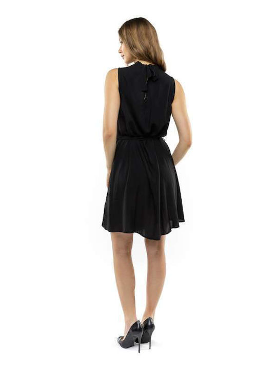 Devergo Summer Midi Dress Sleeveless Black