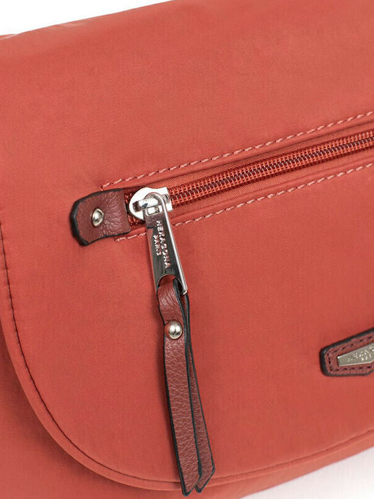 Leather Women's Flap Bag Red
