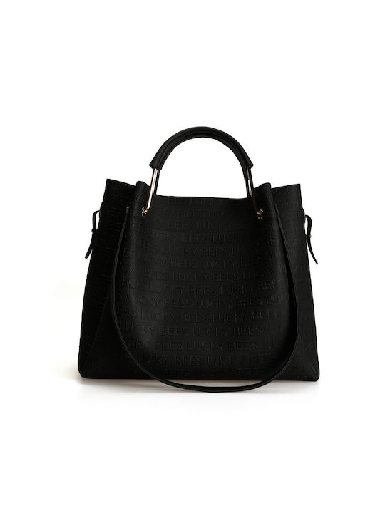 Damentasche Schultertasche Schwarz