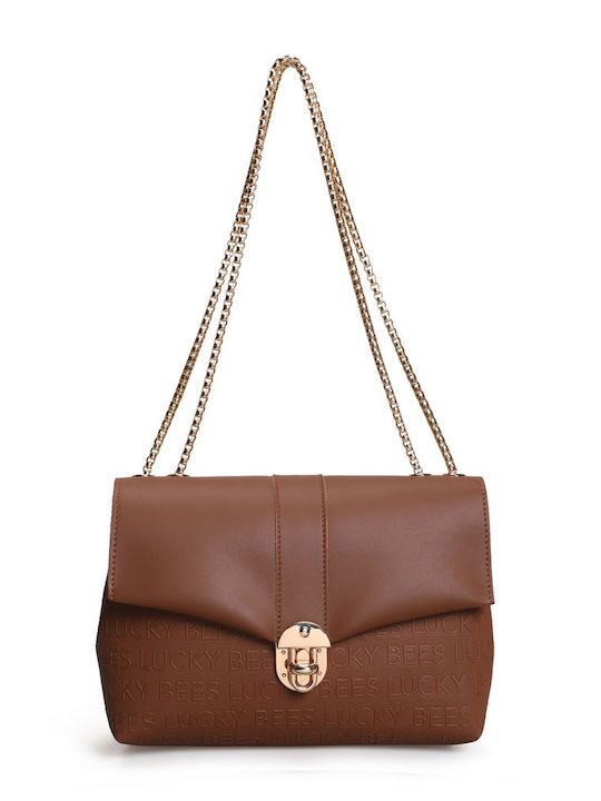 Damentasche Schultertasche Tabac Braun