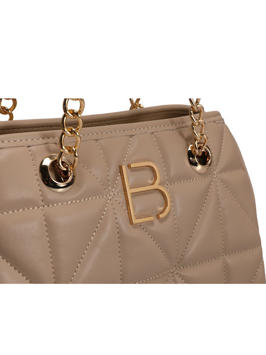 Damentasche Schultertasche Beige