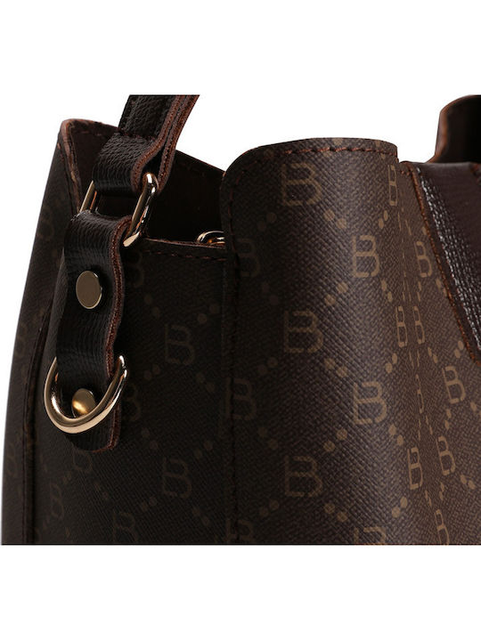 Set Damentasche Schultertasche Braun