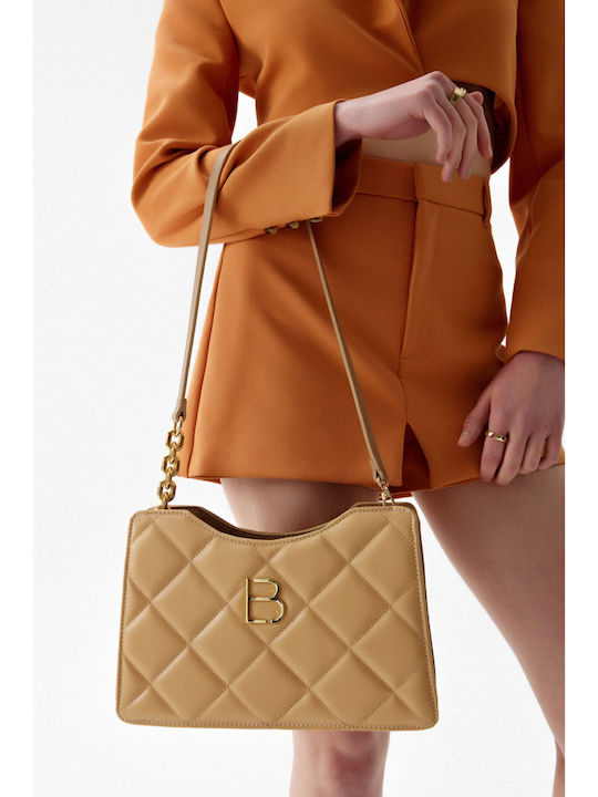 Damentasche Schultertasche Beige