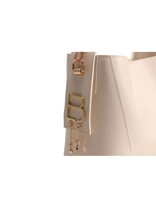 Damentasche Schultertasche Beige
