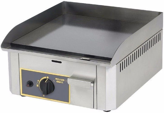 Roller Grill LPG Steel Commercial Flat Top Griddle 40x47x23cm 3.25kW with Flat Grill Plate