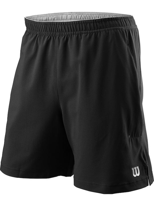 Wilson Power Twin 7 WRA778906 Ανδρικό Σορτς Μαύρο