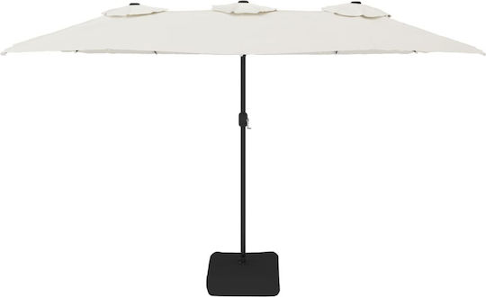 Umbrelă Rotundă Metalică Albă Φ4.49xÎ2.45m