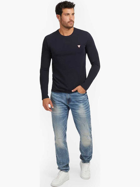 CORE Herrenbluse Langarm Marineblaue