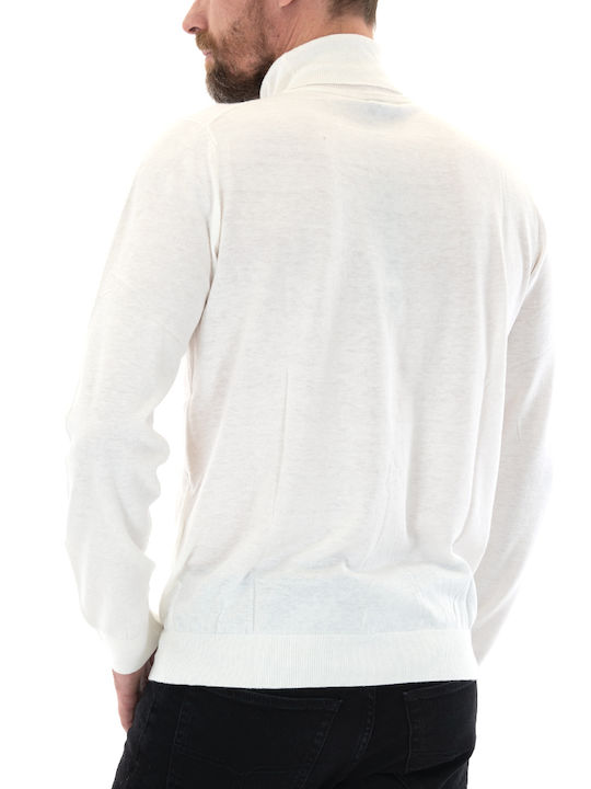 Antony Morato Timeless Men's Long Sleeve Sweater Turtleneck White