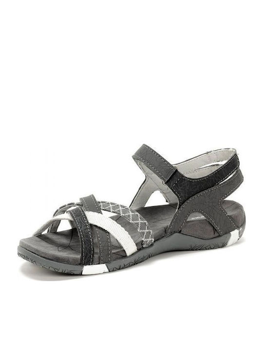 Flache Sandalen für Damen Sportlich in Schwarz Farbe