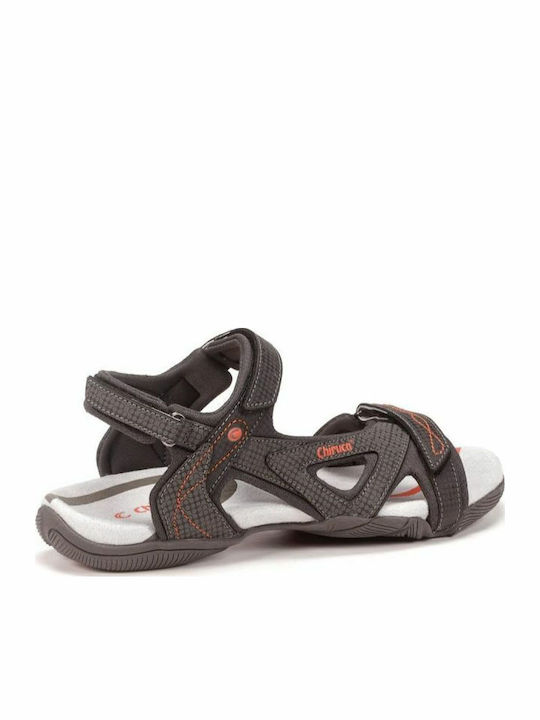 Flache Sandalen für Damen Sportlich in Gray Farbe