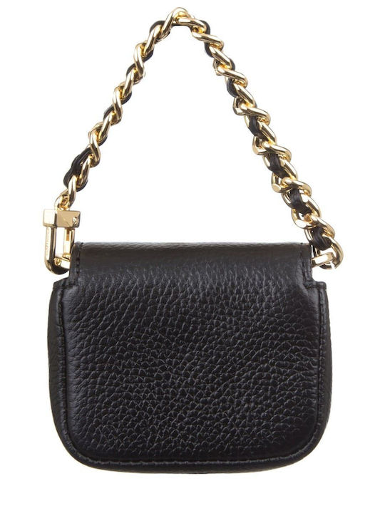 Michael Kors Ключодържател Jet Set Charm Кожен Черен