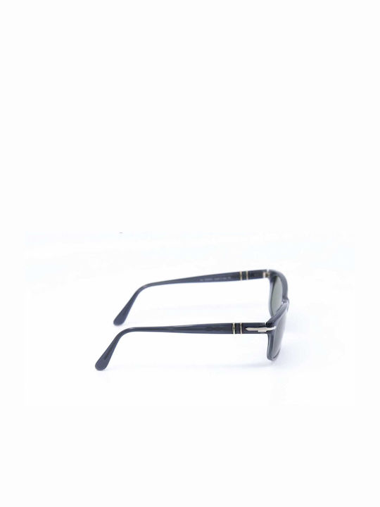 Persol Men's Sunglasses with Gray Acetate Frame and Green Lenses 2577 22531