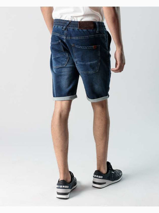 Devergo Herrenshorts Jeans Blau