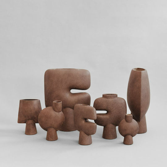 101 Copenhagen Decorative Vase Brown 20x8x25cm