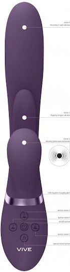 Vive Vibrator G-Spot 24.9cm Purple