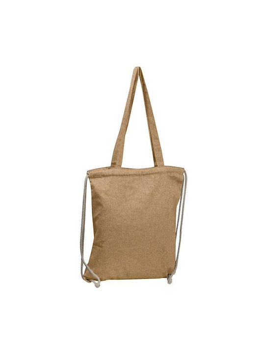 Macma Werbeatrikel Βαμβακερή Τσάντα για Ψώνια σε Μπεζ χρώμα