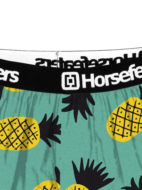 Horsefeathers Frazier Herren Boxershorts Grün mit Mustern 1Packung