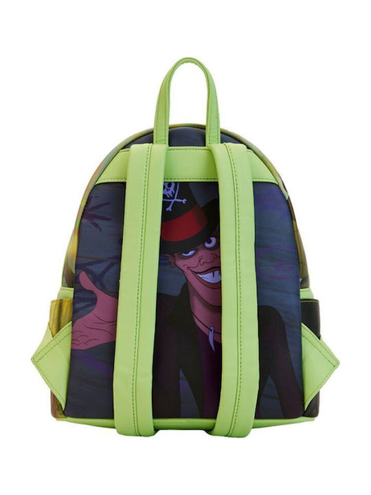 Loungefly The Princess & the Frog Princess Scene Kids Bag Backpack Green 24cmx17cmx30cmcm Princess Frog Princess Scene Mini