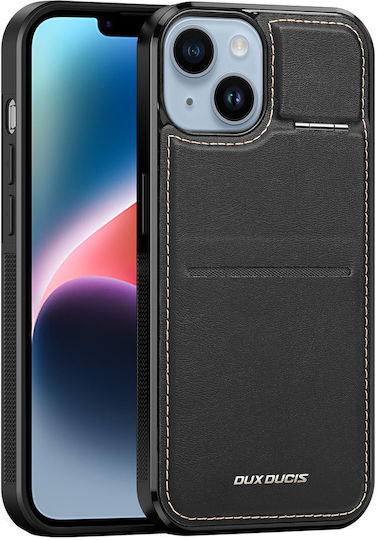 Dux Ducis RFID Blocking Back Cover Δερματίνης / Σιλικόνης με Υποδοχή για Κάρτες Μαύρο (iPhone 14 Plus)