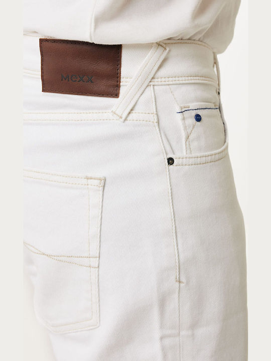 Herrenshorts Jeans Weiß