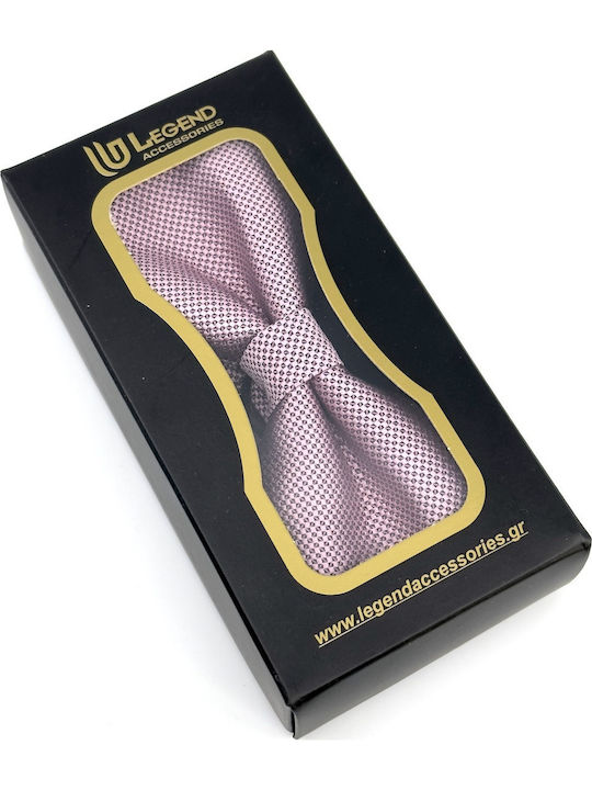 Legend Accessories Silk Bow Tie Set with Pochette Pink